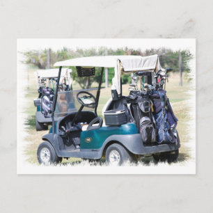 Postal Postcard de Golfcart