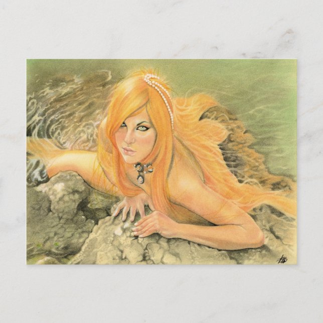 Postal Postcard de Gorgona Mermaid (Anverso)