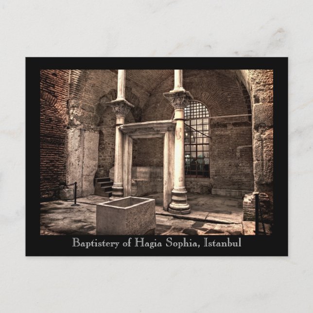Postal Postcard de Hagia Sophia Baptisteria (Anverso)