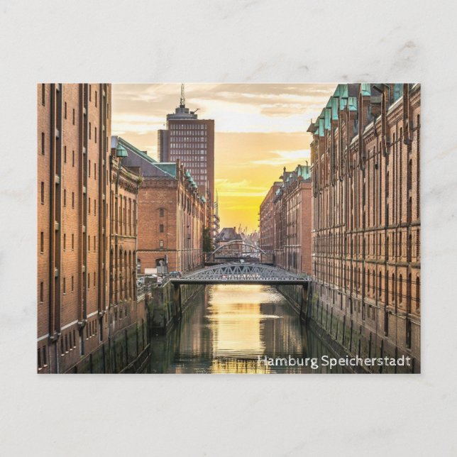 Postal Postcard de Hamburg Speicherstadt (Anverso)