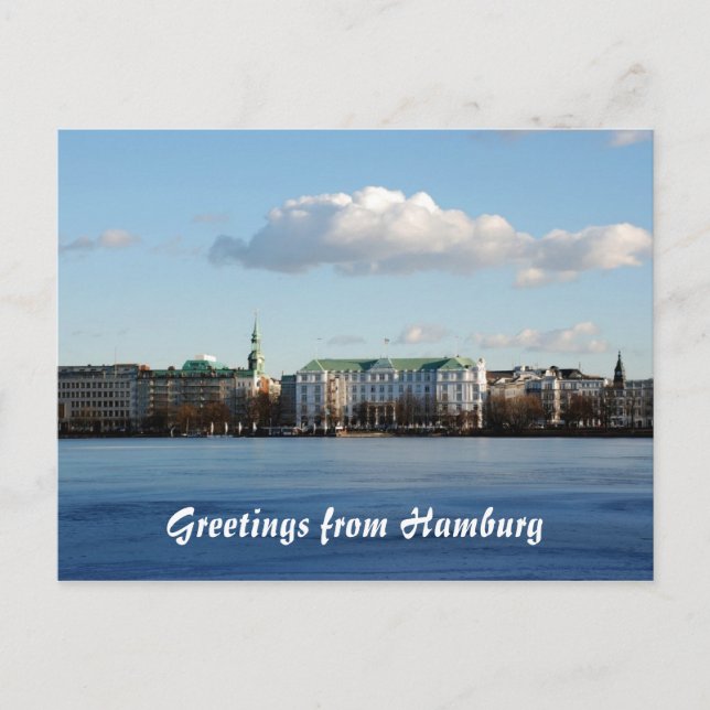 Postal Postcard de Hamburgo (Anverso)