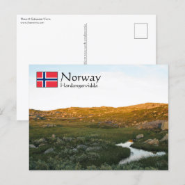 Postal Postcard de Hardangervidda Noruega
