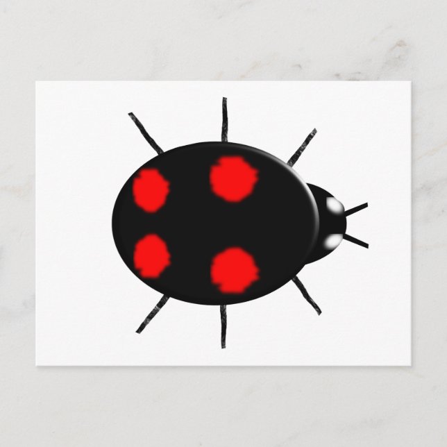 Postal Postcard de Harlequin Ladybird (Anverso)