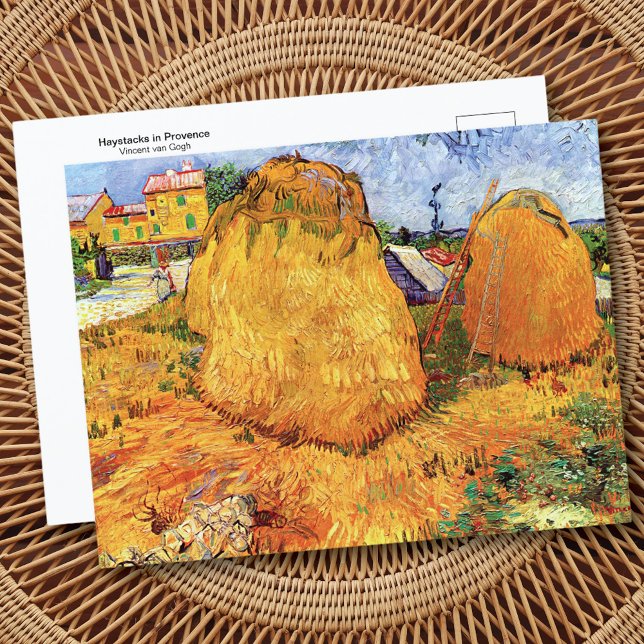 Postal Postcard de Haystacks Provence Vincent van Gogh (Subido por el creador)