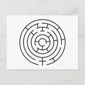 Postal Postcard de Heart Maze