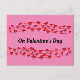 Postal Postcard de Hearts Music Notes