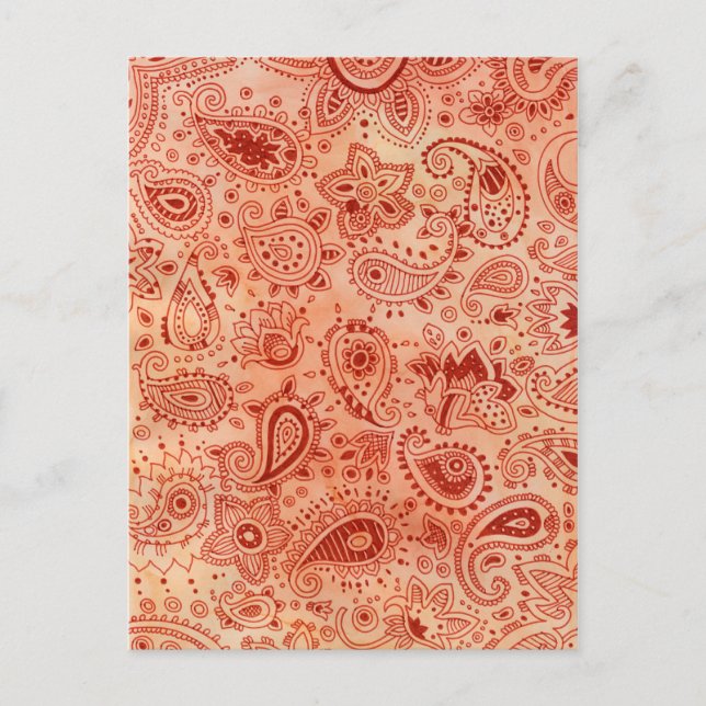 Postal Postcard de Henna Design (Anverso)