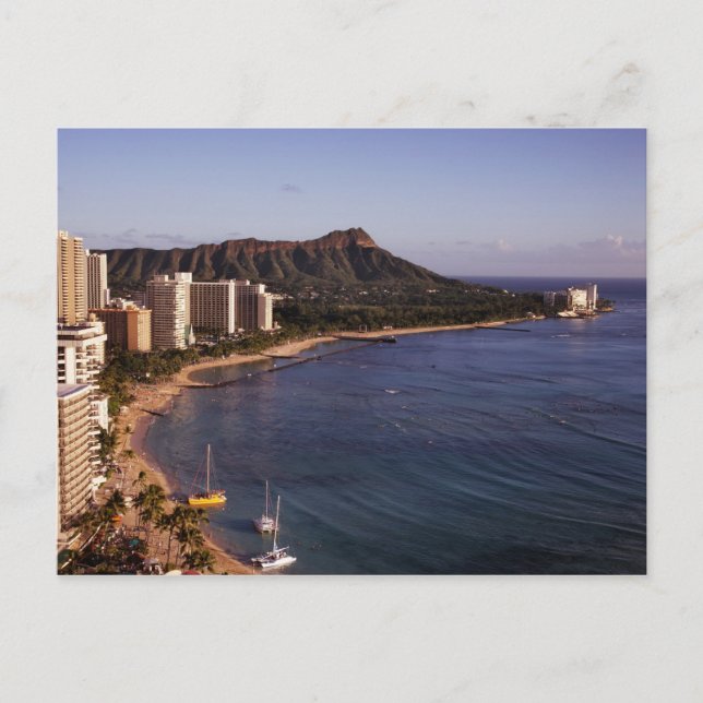 Postal Postcard de Honolulu Skyline (Anverso)