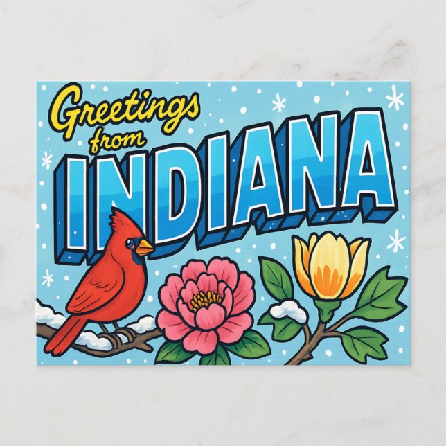 Postal Postcard de INDIANA (Anverso)