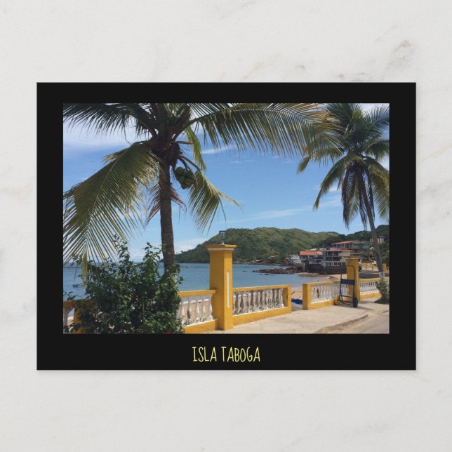 Postal Postcard de Isla Taboga (Anverso)