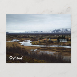 Postal Postcard de Islandia - Parque nacional Thingvellir