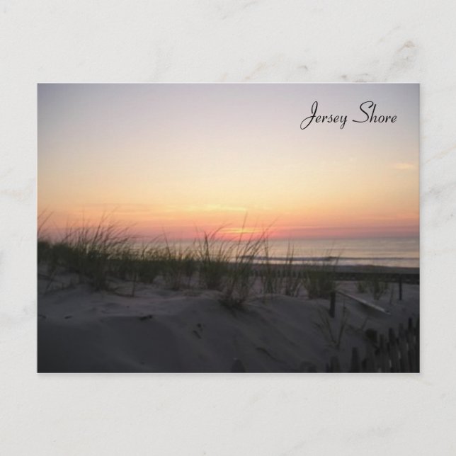 Postal Postcard de Jersey Shore Sunrise (Anverso)
