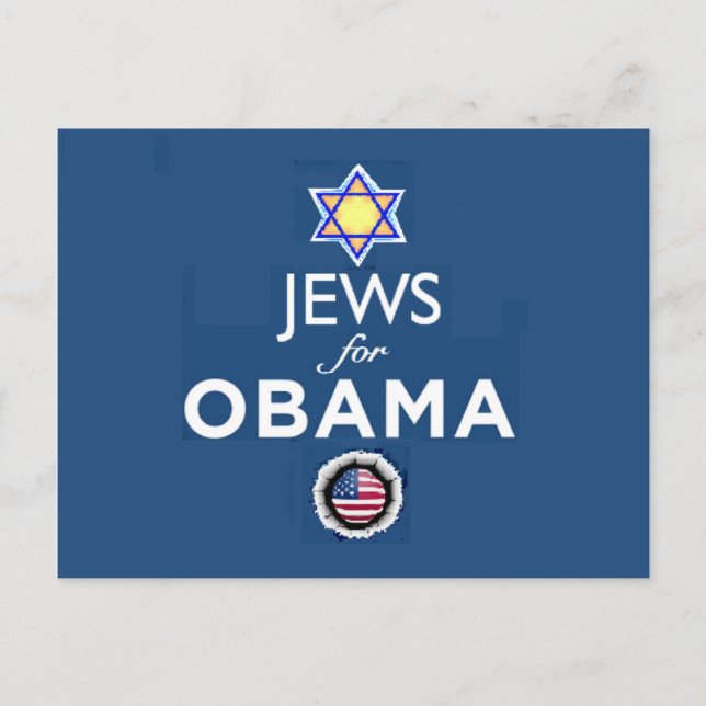 Postal Postcard de JEWS OBAMA (Anverso)