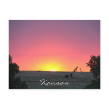 Postcard de Kansas Sunset
