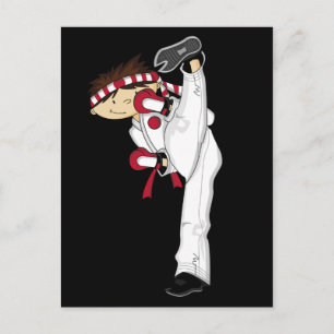 Postal Postcard de Karate Boy