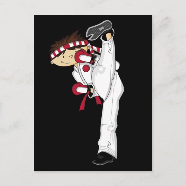 Postal Postcard de Karate Boy (Anverso)