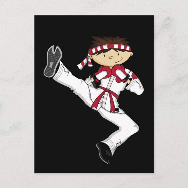Postal Postcard de Karate Boy (Anverso)