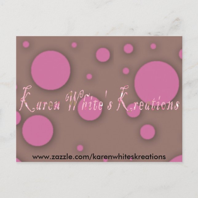 Postal Postcard de Karen Whites (Anverso)