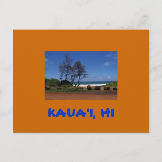 Postal Postcard de Kaua'i (Anverso)