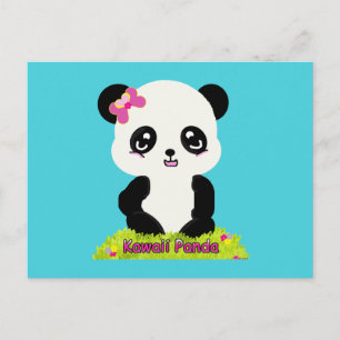 Postal Postcard de Kawaii Panda