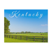 Postcard de Kentucky. Paisaje rural.