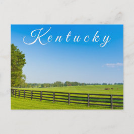 Postal Postcard de Kentucky. Paisaje rural.