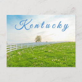 Postal Postcard de Kentucky. Paisaje rural en primavera