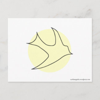 Postal Postcard de Knightingales (amarillo)