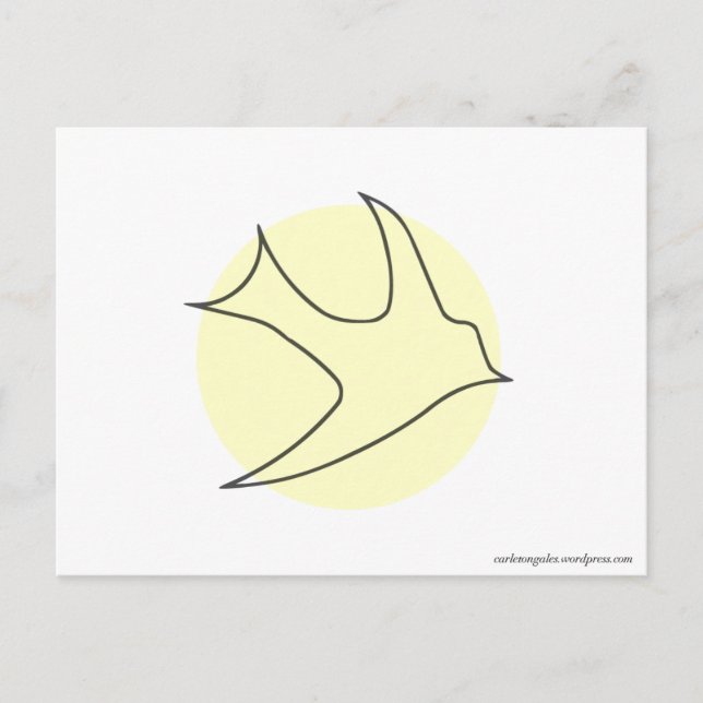 Postal Postcard de Knightingales (amarillo) (Anverso)