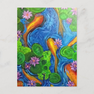 Postal Postcard de Koi Joy II