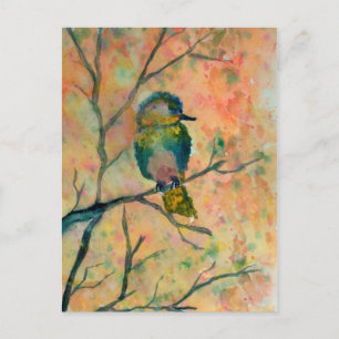Postal Postcard de la acuarela de Bird LIttle