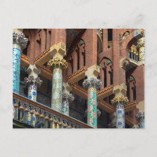 Postal Postcard de la arquitectura Palau de la Música