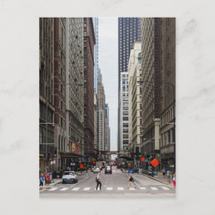 Postal Postcard de la calle Chicago Madison Street