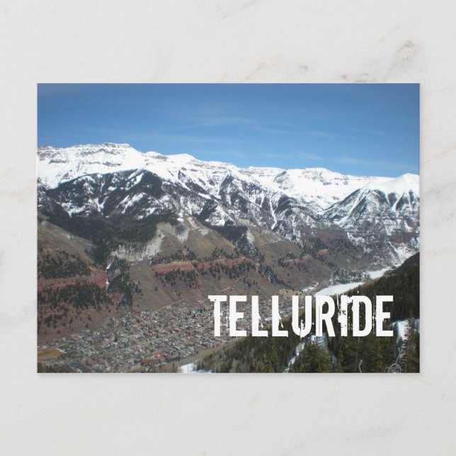 Postal Postcard de la ciudad de Telluride (Anverso)