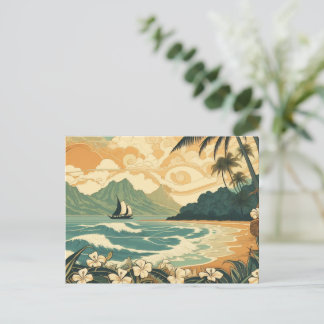 Postal Postcard de la Cultura de la Isla 01