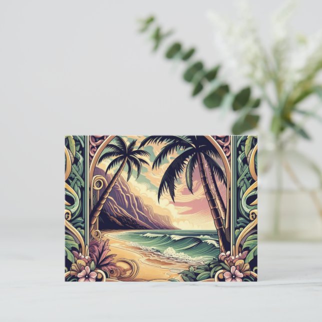 Postal Postcard de la Cultura de la Isla 05 (Anverso de pie)