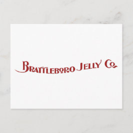 Postal Postcard de la empresa Brattleboro Jelly
