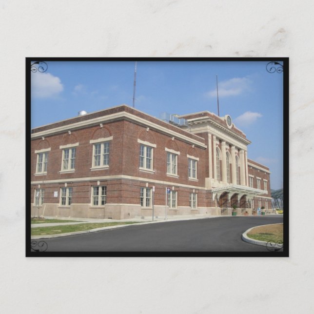 Postal Postcard de la estación de tren de Lancaster. Añad (Anverso)