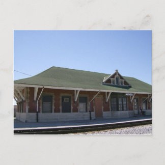 Postal Postcard de la estación de tren de Tipton