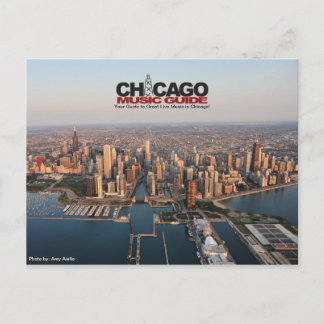 Postal Postcard de la Guía de Música de Chicago #3