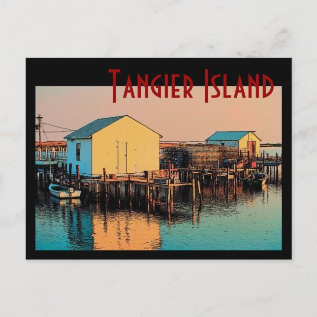 Postal Postcard de la isla de Tánger (Anverso)