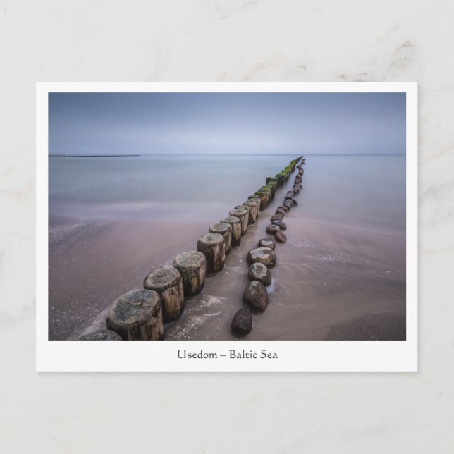 Postal Postcard de la Isla de Usedom Alemania (Anverso)