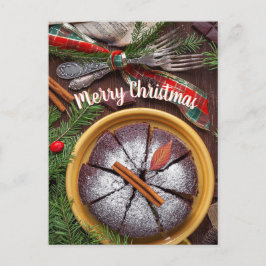 Postal Postcard de la mesa navideña navideña