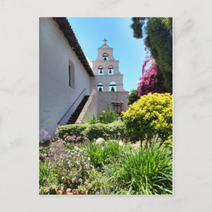 Postal Postcard de la Misión San Diego de Alcala