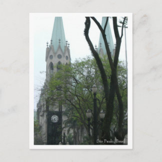 Postal Postcard de la Praça da Sé - Personalizado