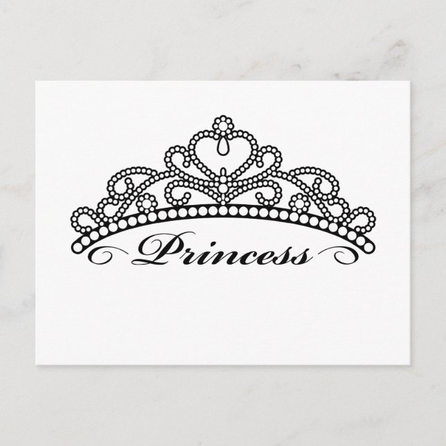 Postal Postcard de la Princesa Tiara (Anverso)