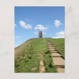 Postal Postcard de la ruta de acceso de Glastonbury