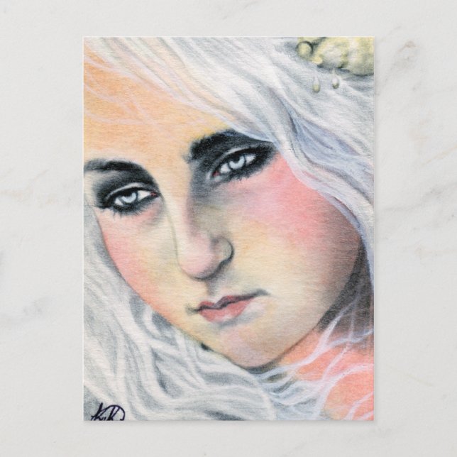 Postal Postcard de la sirena a la deriva (Anverso)