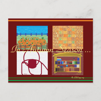 Postal Postcard de la temporada de otoño de 2021