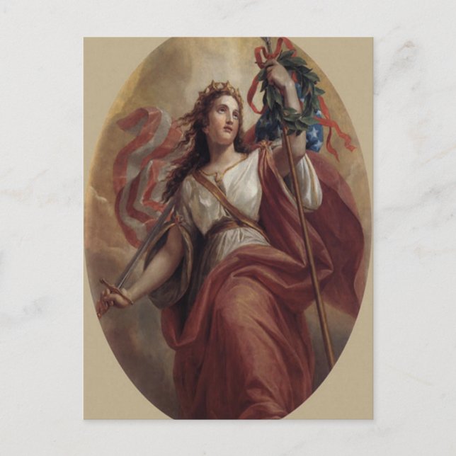 Postal Postcard de Lady Liberty (Anverso)